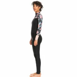 Roxy Swell Series Womens 4/3mm Back Zip Wetsuit -Anthracite Paradise -Surfing Equipment Sales 2024 0002 erjw103124 roxy w kvj6 frt2