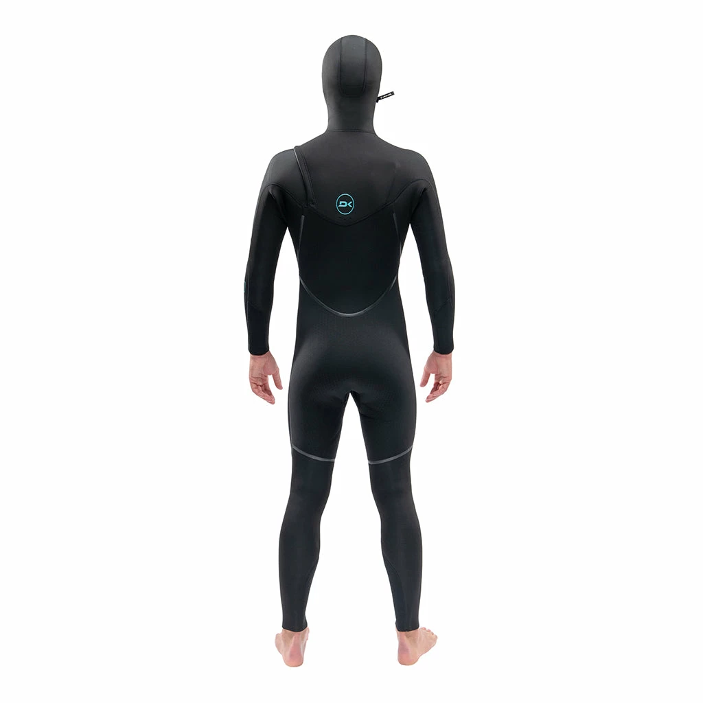 Dakine Mens Mission 4/3mm Chest Zip Hooded Wetsuit - 22/Black 4 Dakine Mens Mission 4/3mm Chest Zip Hooded Wetsuit - 22/Black - Image 2
