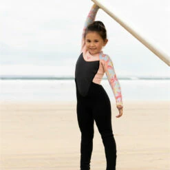 Roxy Prologue Girls 4/3mm Back Zip Wetsuit - Tanager/Floral -Surfing Equipment Sales 2024 0003 erlw103009 roxy l bjd5 frt1