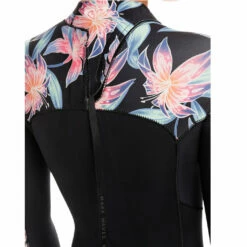 Roxy Swell Series Womens 4/3mm Back Zip Wetsuit -Anthracite Paradise -Surfing Equipment Sales 2024 0004 erjw103124 roxy w kvj6 bck2