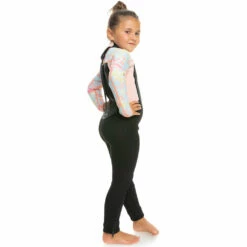 Roxy Prologue Girls 4/3mm Back Zip Wetsuit - Tanager/Floral -Surfing Equipment Sales 2024 0005 erlw103009 roxy w bjd5 frt2