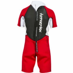 Hyperflex Access Child's 2mm Backzip Springsuit Wetsuit - Red/White -Surfing Equipment Sales 2024 0006 XA620CB 20 bz shorty red BACK