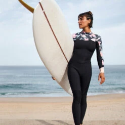 Roxy Swell Series Womens 4/3mm Back Zip Wetsuit -Anthracite Paradise -Surfing Equipment Sales 2024 0006 erjw103124 roxy l kvj6 frt2