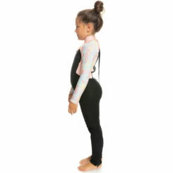 Roxy Prologue Girls 4/3mm Back Zip Wetsuit - Tanager/Floral -Surfing Equipment Sales 2024 0006 erlw103009 roxy w bjd5 frt3