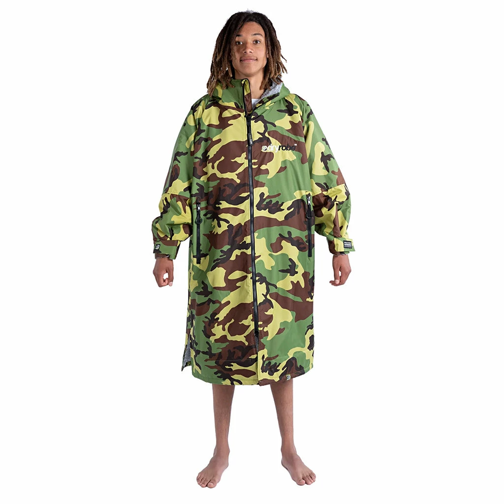 Dryrobe® Advanced Long Sleeve Changing Robe - Camouflage/Grey 7 Dryrobe® Advanced Long Sleeve Changing Robe - Camouflage/Grey - Image 5