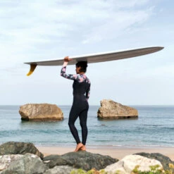 Roxy Swell Series Womens 4/3mm Back Zip Wetsuit -Anthracite Paradise -Surfing Equipment Sales 2024 0008 erjw103124 roxy l kvj6 bck1