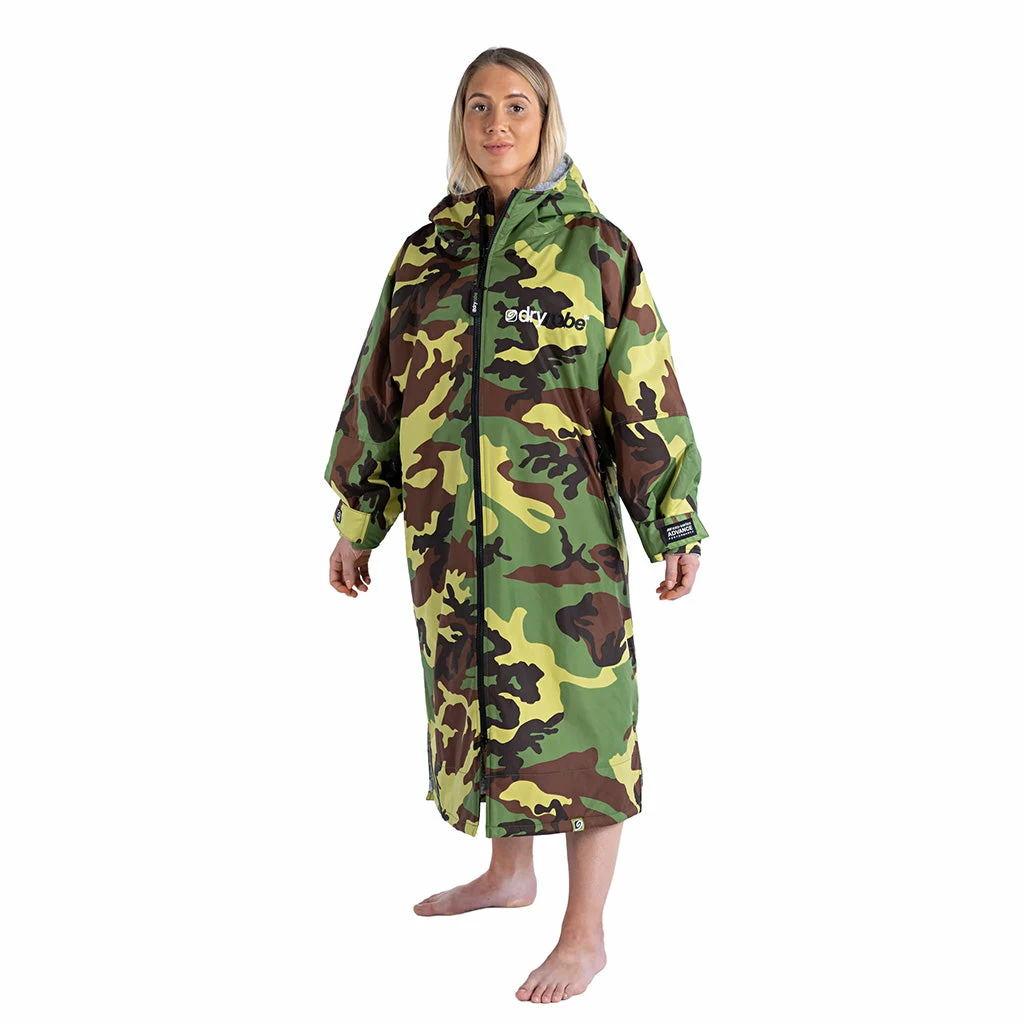 Dryrobe® Advanced Long Sleeve Changing Robe - Camouflage/Grey 3 Dryrobe® Advanced Long Sleeve Changing Robe - Camouflage/Grey