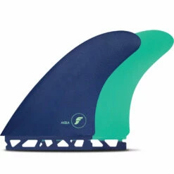 Futures Fins - Akila Aipa Fiberglass Twin Fin Set - Dark Purple/Mint