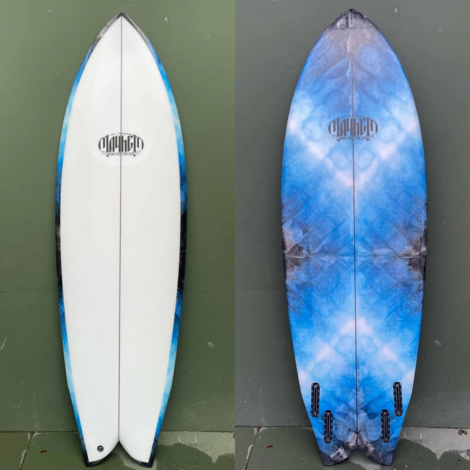 Lost Surfboards - 5'10" Round Nose Fish Retro Revamp Surfboard - Long Toe 3 Lost Surfboards - 5'10" Round Nose Fish Retro Revamp Surfboard - Long Toe