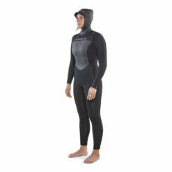 Isurus Ti-Ember Womens 5.4 Hooded Chest Zip Wetsuit - Black