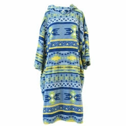Blocksurf TLS Microfleece Wetsuit Changing Robe/Poncho - Aztec