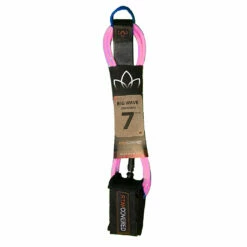Stay Covered Big Wave Standard Surf Leash - 7'x5/16 -Surfing Equipment Sales 2024 big wave standard pink7