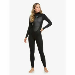 Roxy Prologue Womens 5/4/3mm Back Zip Wetsuit - Black -Surfing Equipment Sales 2024 erjw103073 543prologuewomenbzgbs w kvj0 frt1