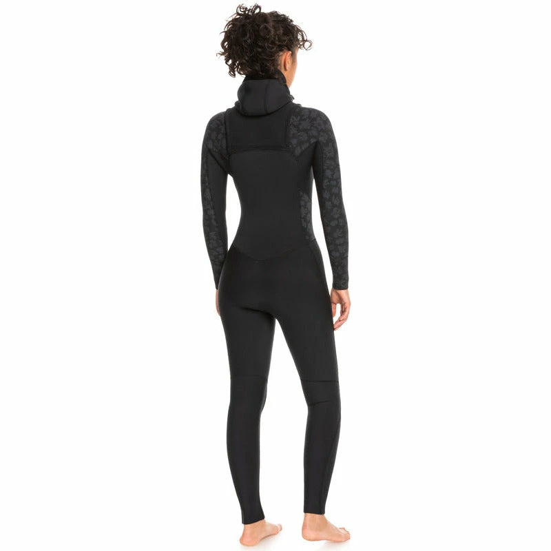 Roxy Swell Womens 5/4/3mm Hooded Wetsuit - Black 4 Roxy Swell Womens 5/4/3mm Hooded Wetsuit - Black - Image 2
