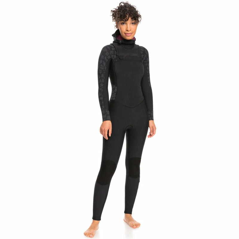 Roxy Swell Womens 5/4/3mm Hooded Wetsuit - Black 3 Roxy Swell Womens 5/4/3mm Hooded Wetsuit - Black