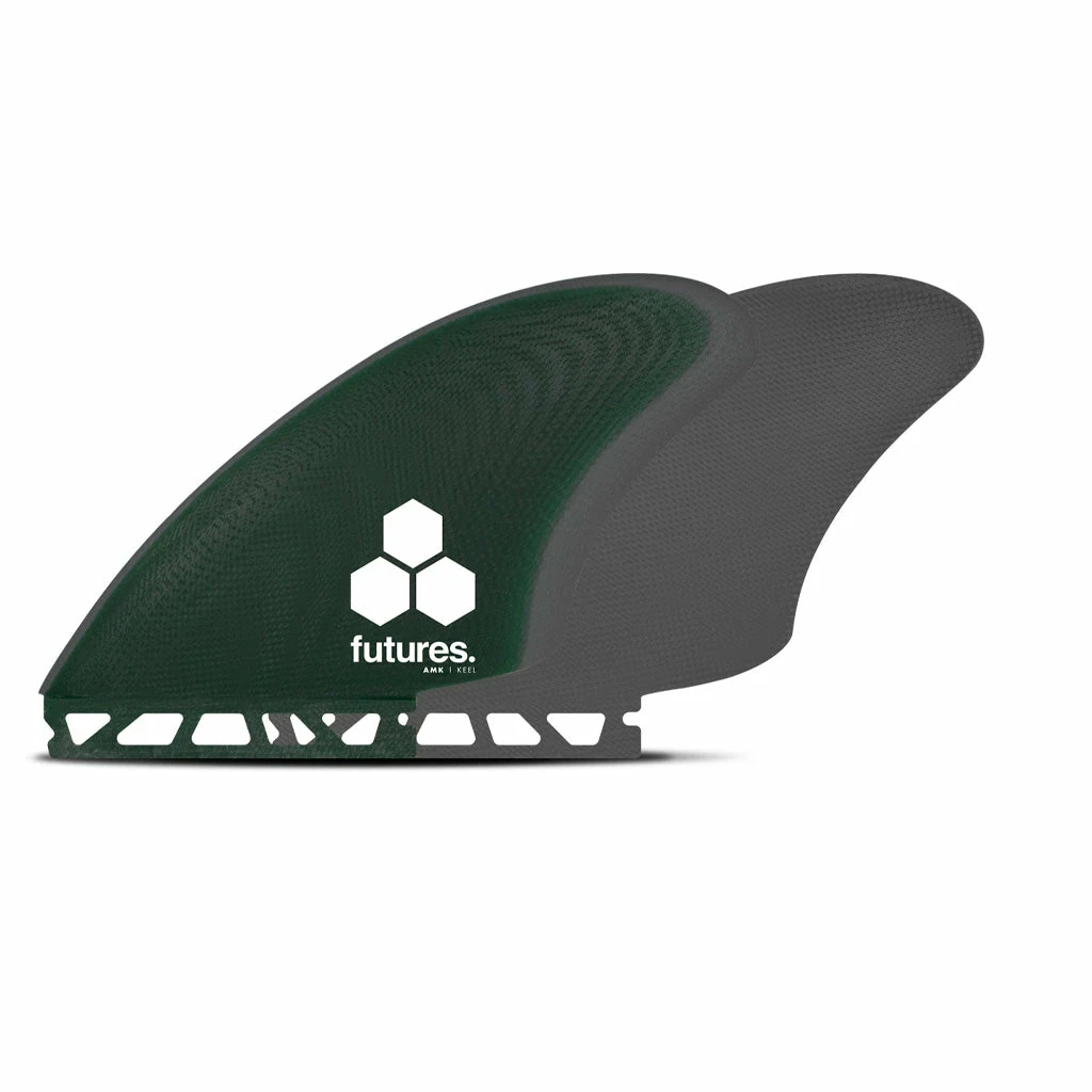 Futures Fins - Al Merrick Keel Twin Fin - Green/Gray 3 Futures Fins - Al Merrick Keel Twin Fin - Green/Gray