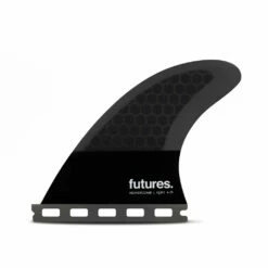 Futures Fins - QD2 4.15 Flat HC Quad Rear Fin Pair - Dark Grey/Black