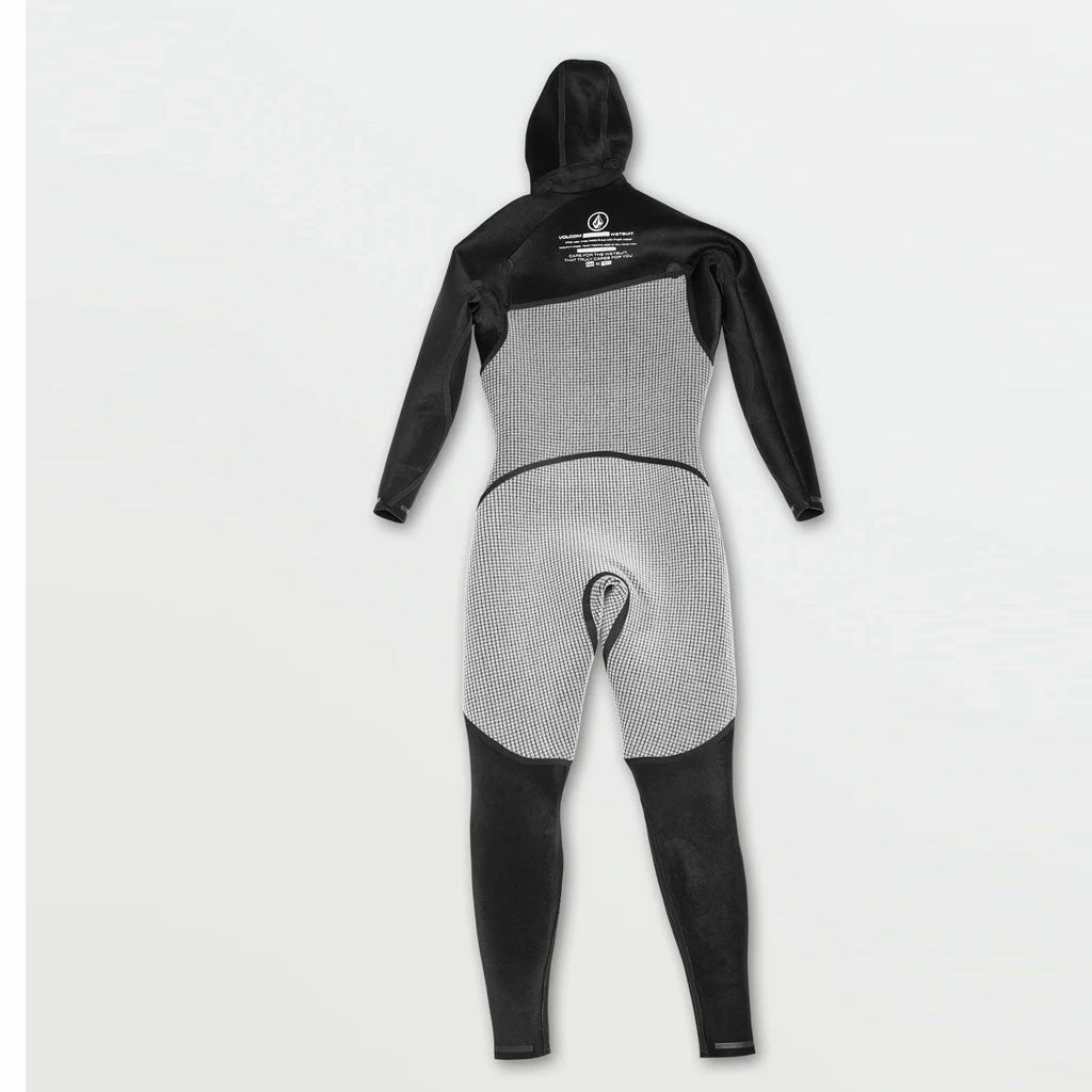 Volcom Modulator 4/3mm Hooded Chest Zip Wetsuit - Black FA23 6 Volcom Modulator 4/3mm Hooded Chest Zip Wetsuit - Black FA23 - Image 4