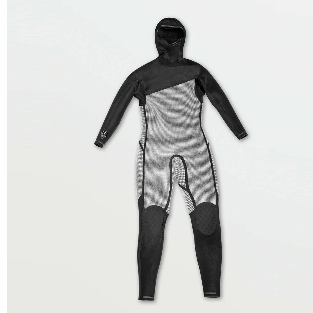 Volcom Modulator 4/3mm Hooded Chest Zip Wetsuit - Black FA23 5 Volcom Modulator 4/3mm Hooded Chest Zip Wetsuit - Black FA23 - Image 3