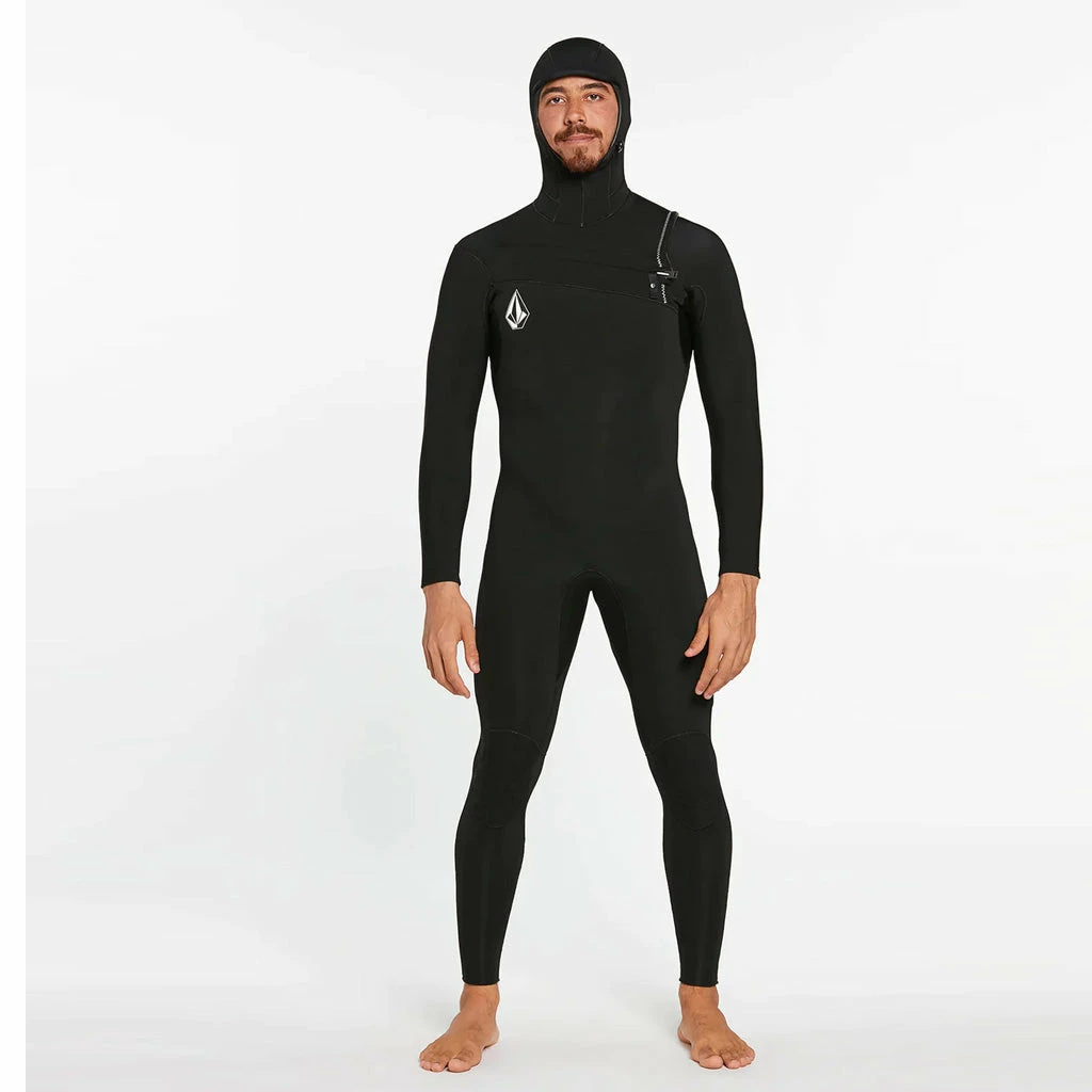 Volcom Modulator 4/3mm Hooded Chest Zip Wetsuit - Black FA23 3 Volcom Modulator 4/3mm Hooded Chest Zip Wetsuit - Black FA23
