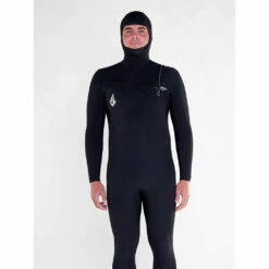 Volcom Modulator 5/4/3mm Hooded Chest Zip Wetsuit - Black - W23