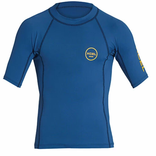 Xcel Youth Premium Stretch S/S UV Rashguard - Faint Blue -Surfing Equipment Sales 2024 xcel 0010 KLC40519 FTB